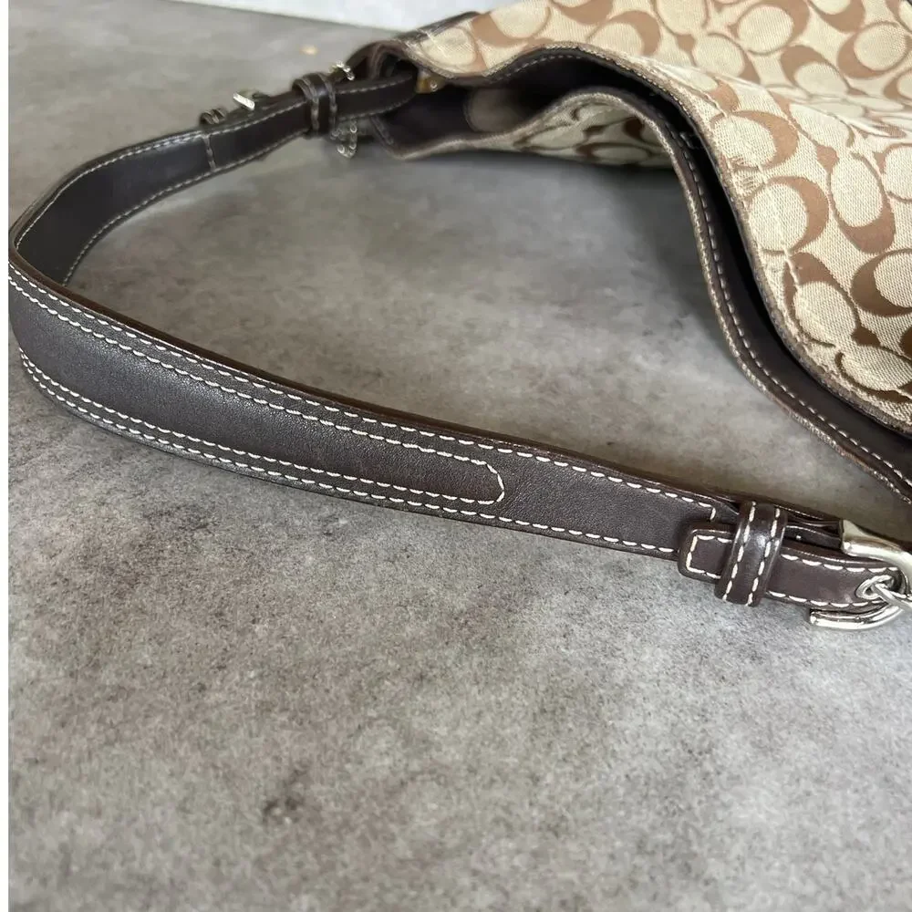 Coach Y2K Vintage Signature Canvas Hobo Shoulder Bag (Style No. 2156) monogram